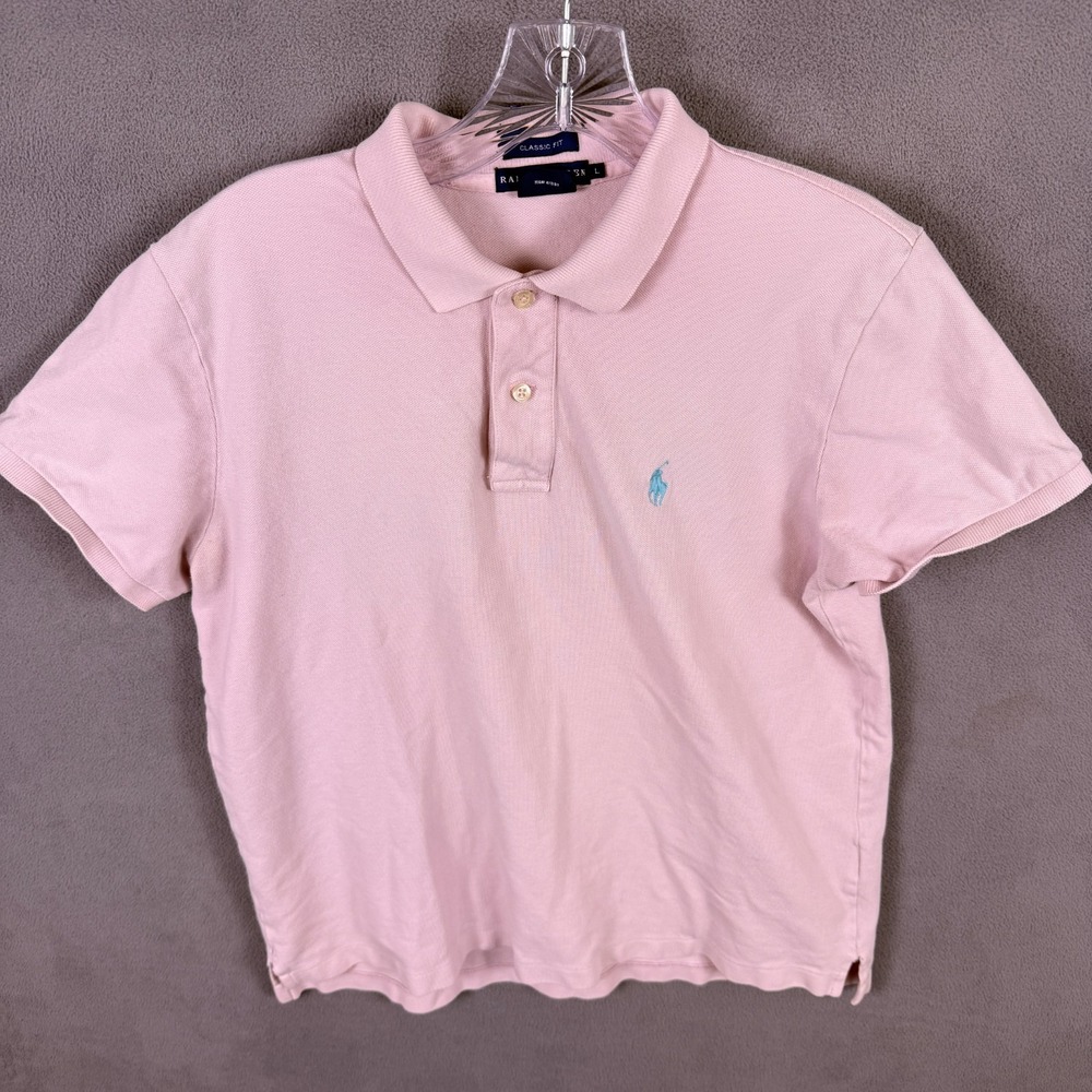 Lot of 2 Ralph Lauren Womens Polo Shirts Size L Collared Golf Preppy Summer Cute - Picture 5 of 11